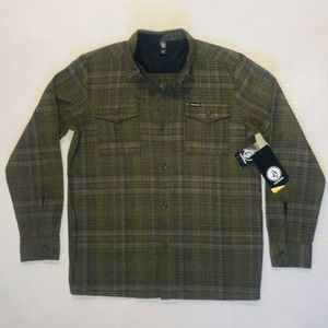 Volcom long sleeve button down light flannel